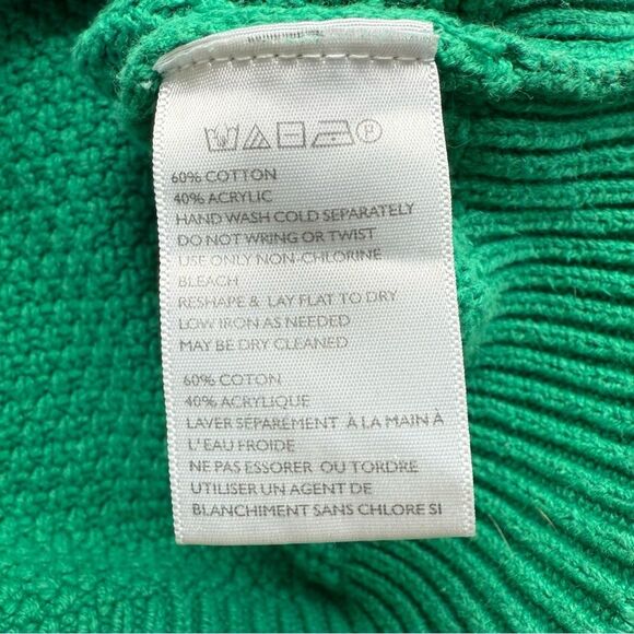 URBAN OUTFITTERS UO Austin Mock-Neck Cable Knit  Sweater Green Size XS - Picture 7 of 8